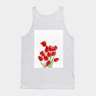 Red Tulips Tank Top